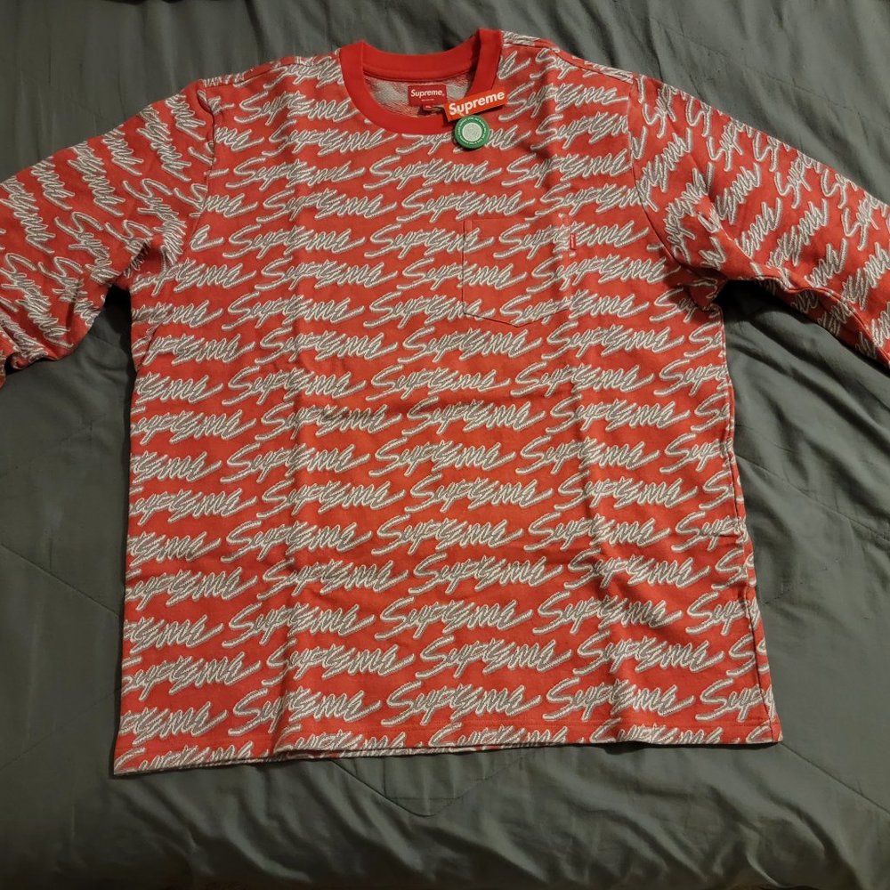 Supreme FW18 long sleeve pocket shirt Size XL